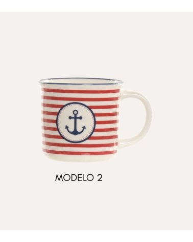 Taza Mug con Diseño Marino de Porcelana