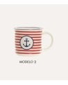 Taza Mug con Diseño Marino de Porcelana