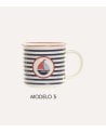 Taza Mug con Diseño Marino de Porcelana