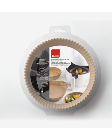 Bandeja Desechable para Freidora de Aire redonda 50 Unidades - Calidad Premium