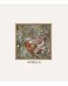 Cuadro de Pajaro Enmarcado de Madera MDF