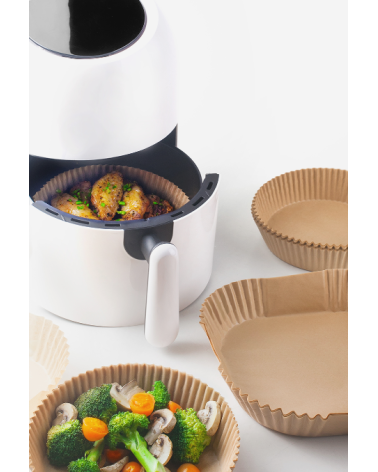 Bandeja Desechable para Freidora de Aire Cuadrada (50 uds.)