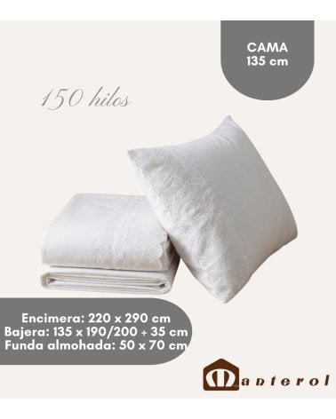 Juego de Sábanas Garment Wash de 150 Hilos 100% Algodón