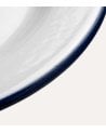 Bandeja Simple Ovalada Vintage de Acero Vitrificado