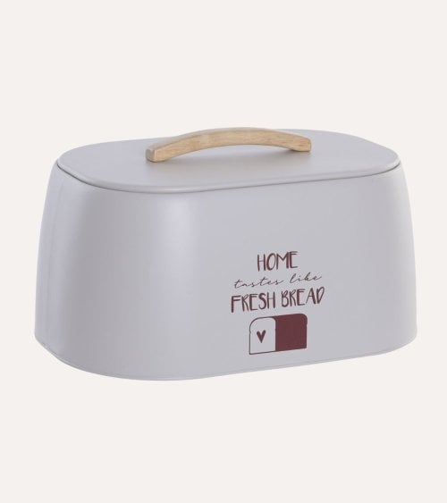 Panera con Tapa de Metal y Madera de Hevea