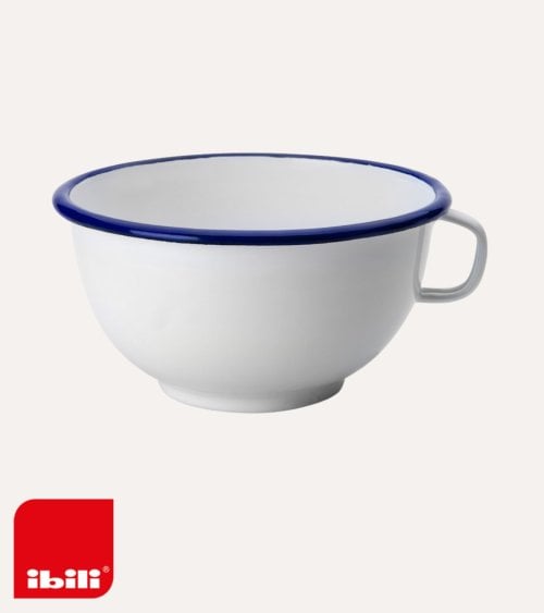 Bol Vintage con Asa de Acero Vitrificado