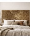 Cabecero de Cama Moderno de Madera de Mango