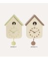 Reloj de Cuco de Pared con Forma de Casa y Péndulo de PVC