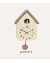 Reloj de Cuco de Pared con Forma de Casa y Péndulo de PVC