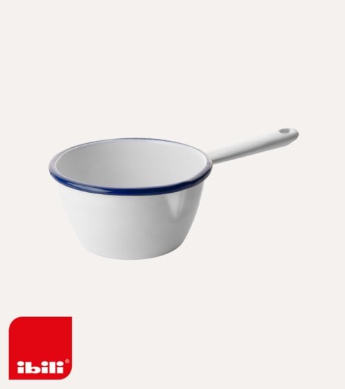 Cazo Cónico Vintage con Mango con forma de Pico de Acero Vitrificado