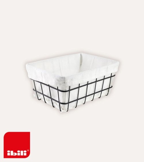 Cesta de Almacenaje de Alimentos Rectangular de Metal