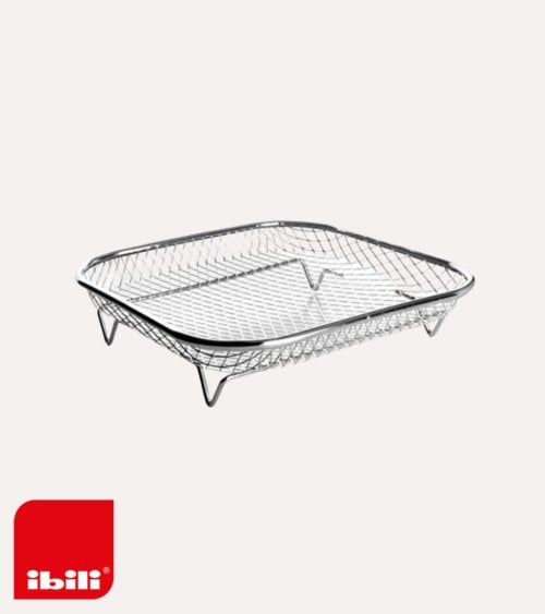 Cesta Rectangular para Air Fryer de Acero Inox 18/10