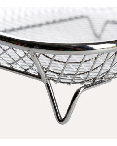 Cesta Rectangular para Air Fryer de Acero Inox 18/10