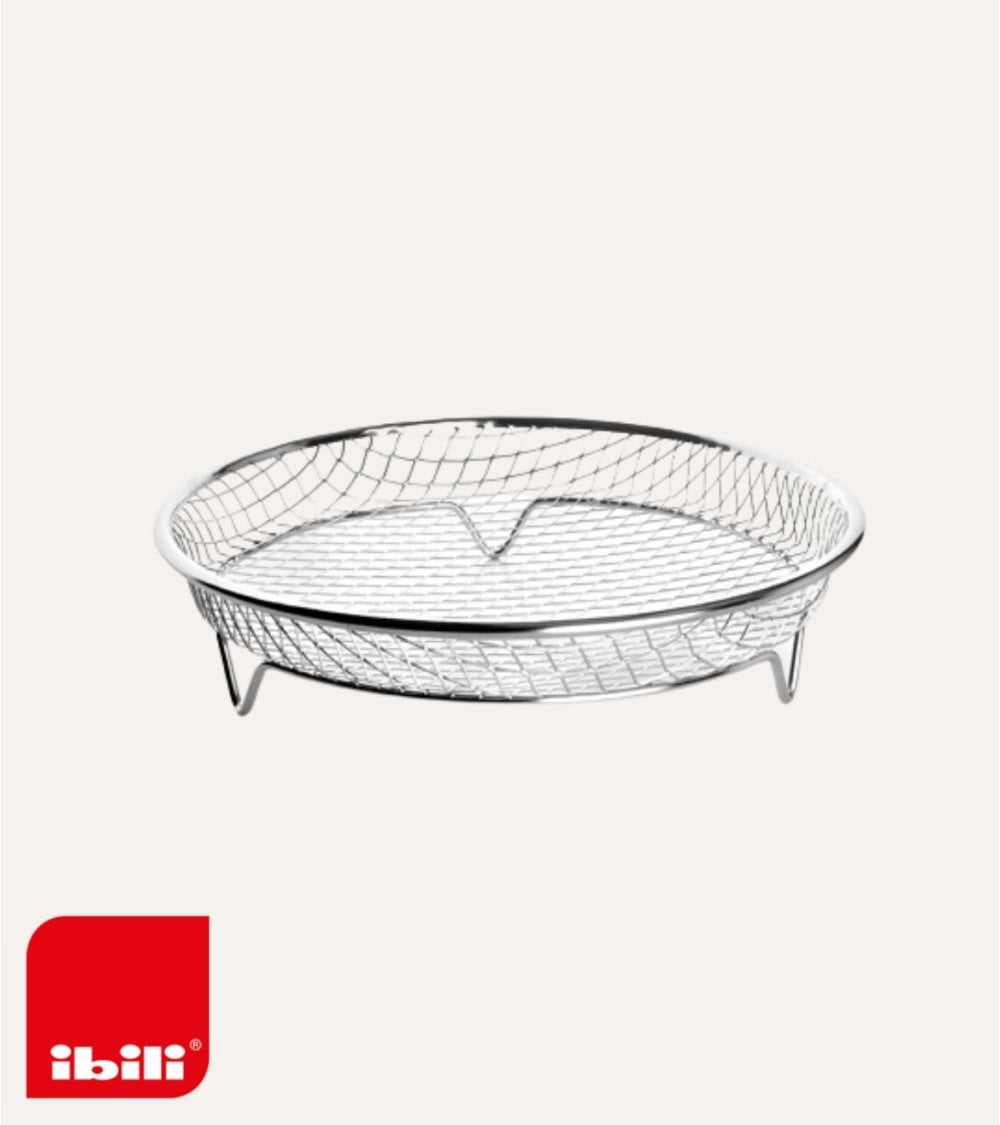 Cesta Redonda para Air Fryer de Acero Inox 18/10