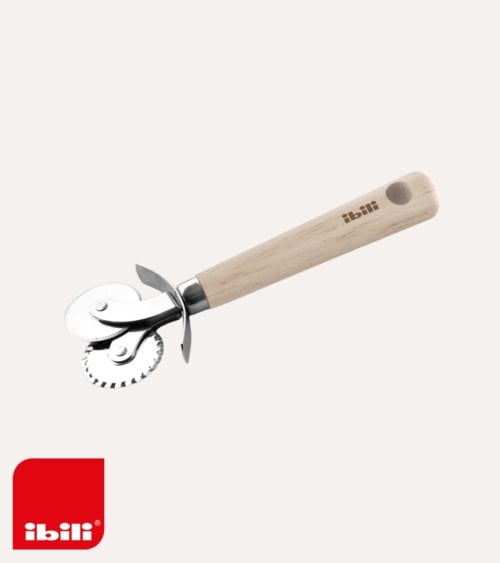 Rodillo Cortador para Pasta con Doble Cuchillo de Acero Inox