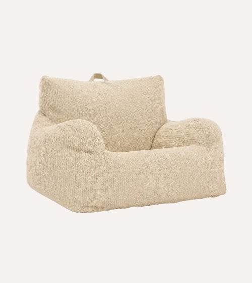 Sillón Puff Teddy de Poliéster y Espuma