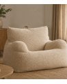 Sillón Puff Teddy de Poliéster y Espuma