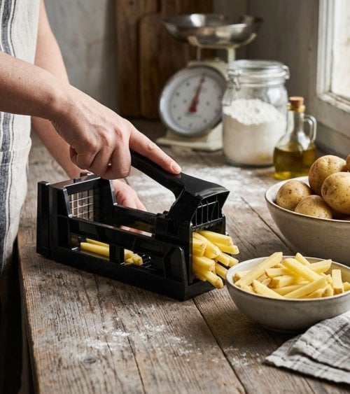 Cortapatatas Easycook de Plástico y Acero Inoxidable