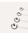 Set de 4 Cucharas Medidoras de Acero Inoxidable