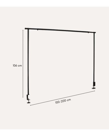 Barra Decorativa para Mesa Extensible de Acero