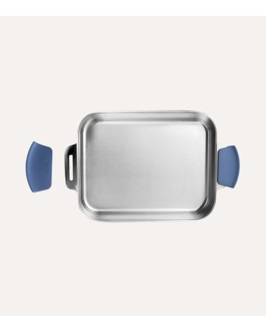 Bandeja Rustidera con 5 Capas y Asas Desmontables de Acero Inoxidable y Aluminio