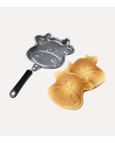Sartén para Tortitas con Forma de Vaca de Acero Antiadherente