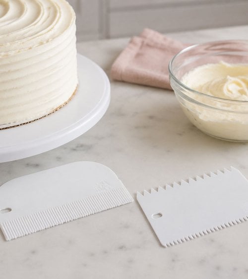 Set de 2 Espátulas Decorativas para Reposteria de Plástico