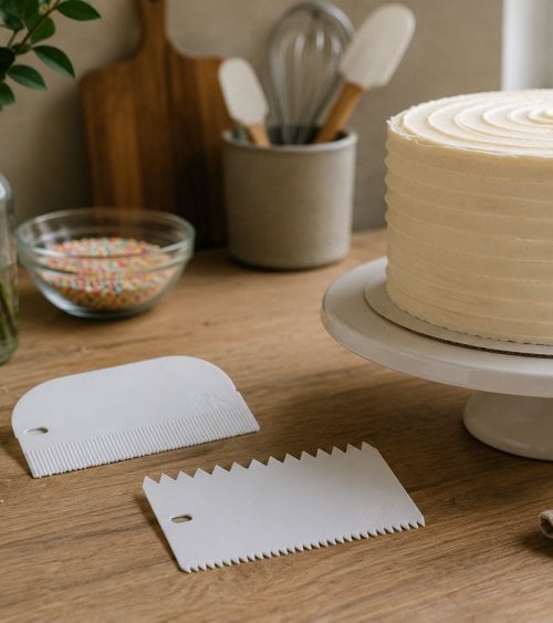 Set de 2 Espátulas Decorativas para Reposteria de Plástico