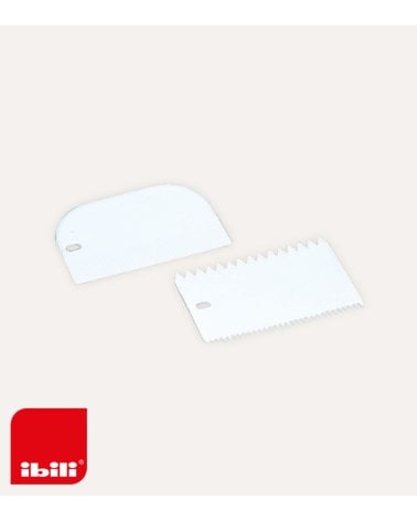 Set de 2 Espátulas Decorativas para Reposteria de Plástico