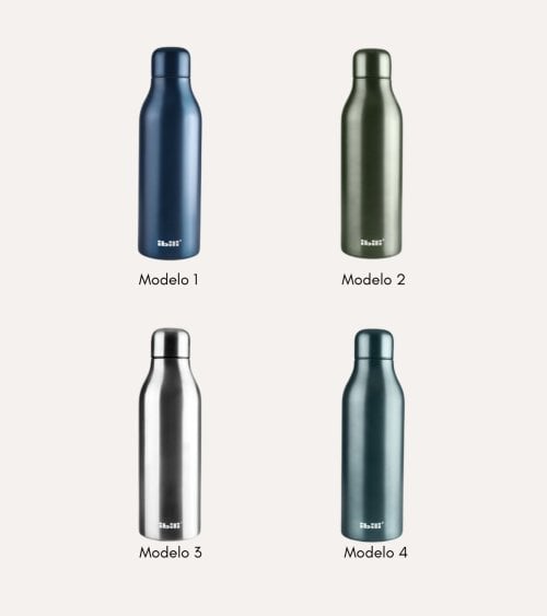 Botella Termo Element Doble Pared de Acero Inoxidable 18/10