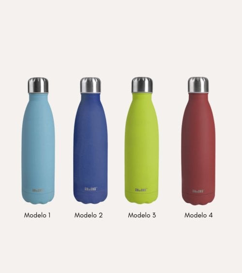 Botella Termo Colorful con Doble Pared de Acero Inoxidable 18/10