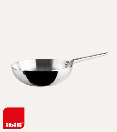Sarten Wok Element 5 Capas de Acero Inoxidable 18/10 y Aluminio