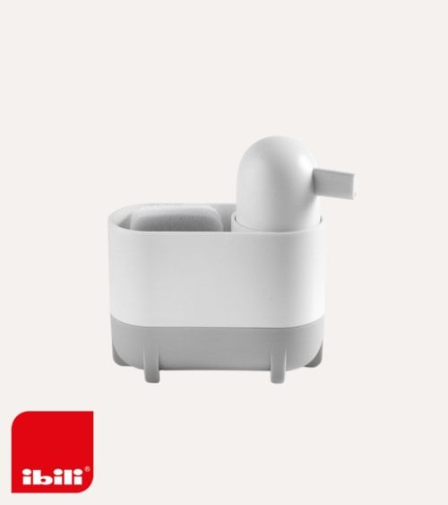 Dispensador para Detergente Líquido con Estropajero de Plástico