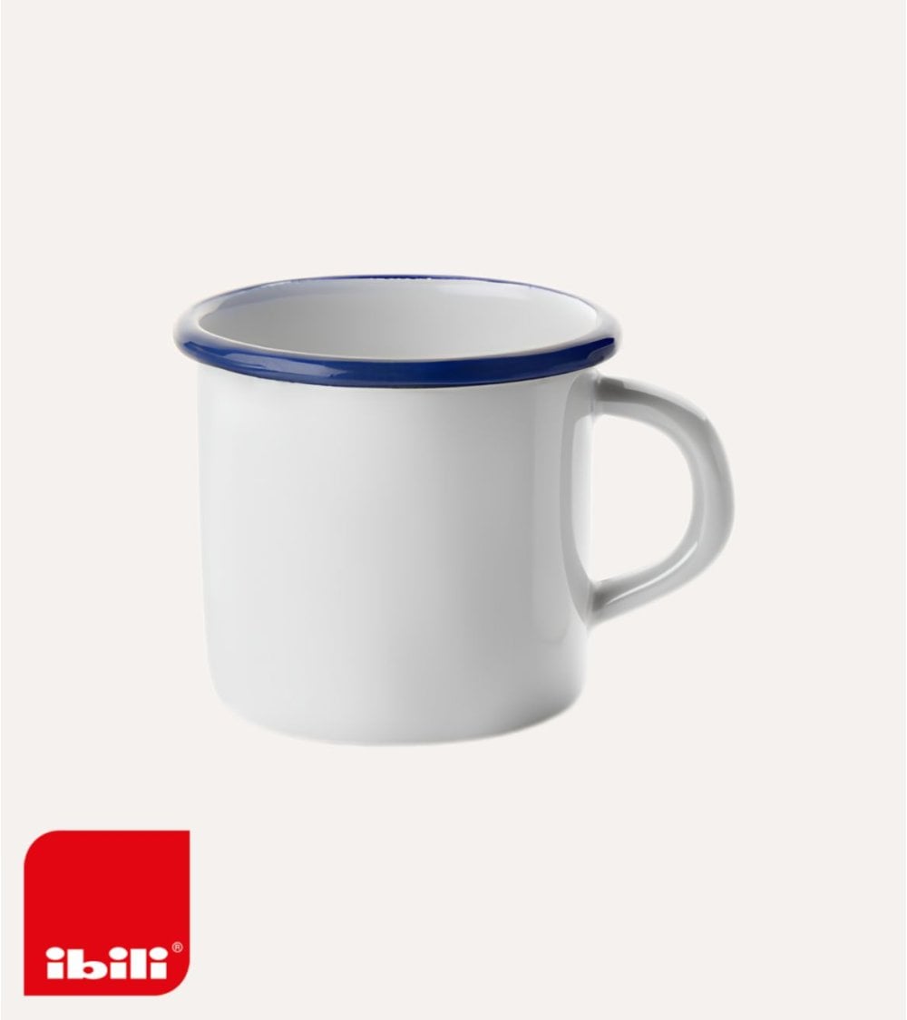 Taza Vintage con Asa de Acero Vitrificado