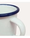 Taza Vintage con Asa de Acero Vitrificado