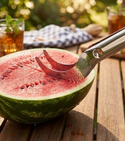 Cortador con Pinza para Sandía de Acero Inoxidable