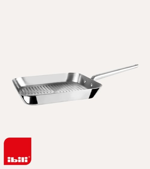 Sarten Grill Ondulado 5 ply Element de Acero Inoxidable 18/10 y Aluminio