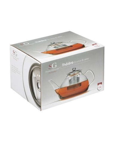 Tetera de Cristal de Alta Calidad, Resistente al Calor, Ideal para Tés y Tisanas