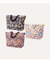 Bolsa de Playa con Flores y Asas Largas de Poliéster