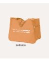 Bolsa de Playa Simple con Asas Altas y Bolsillos Laterales de Poliéster