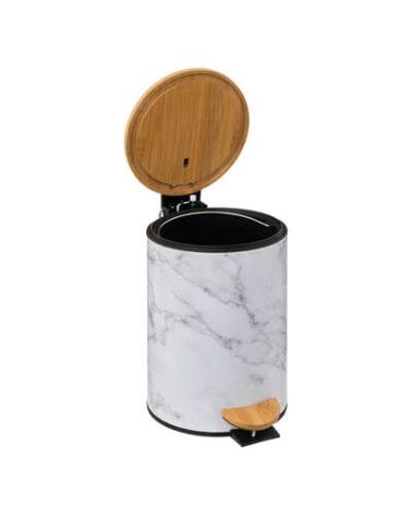 Papelera de Cerámica Elegante y Duradera para Baño o Decoración del Hogar