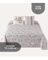 Colcha Bouti Estampado Flores Lora con 1 Funda para Cojin