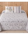 Colcha Bouti Estampado Flores Lora con 1 Funda para Cojin