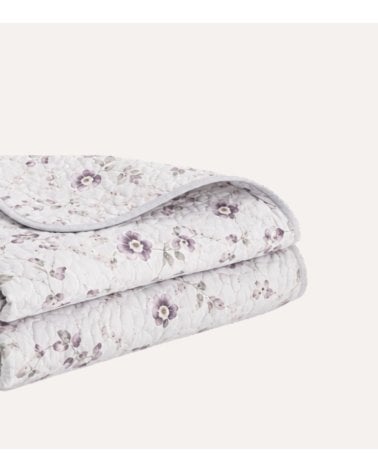 Colcha Bouti Estampado Flores Lora con Funda para Cojin