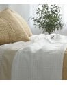 Colcha de Verano Jacquard Reversible con 2 Cuadrantes