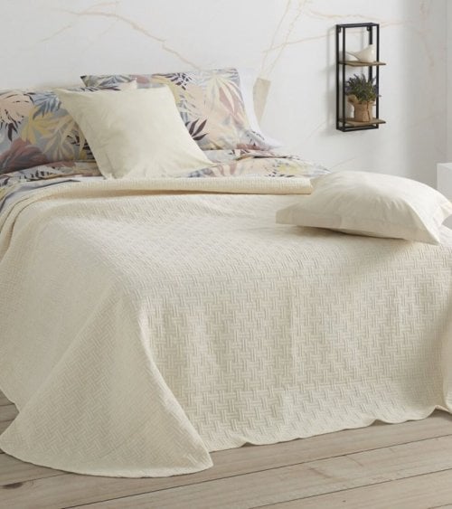 Colcha de Verano de Algodón y Poliester