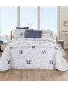 Colcha Bouti Indigo Reversible con Funda para Cojin
