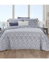 Colcha Bouti Indigo Reversible con Funda para Cojin