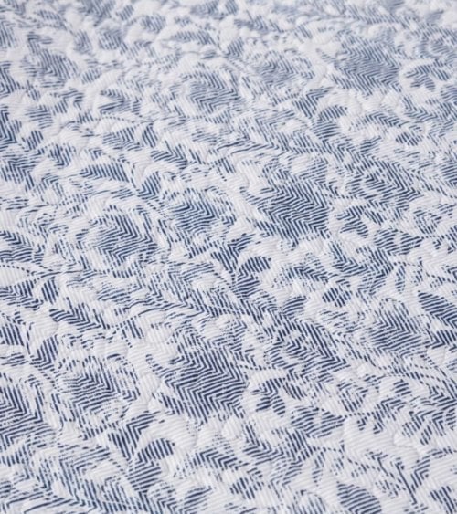 Colcha Bouti Indigo Reversible con Funda para Cojin