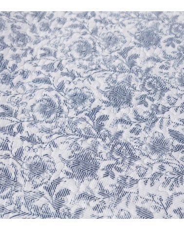 Colcha Bouti Indigo Reversible con Funda para Cojin